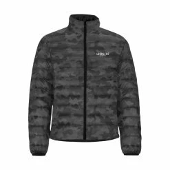 Interestprint Men's Black Camo Padded Jacket