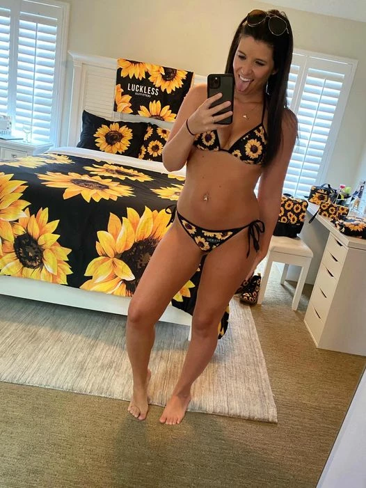 Top 10 🛒 Interestprint Sunflower Triangle 👙 Bikini 👩 Women 🛒 3 Interestprint Sunflower Triangle Bikini Women