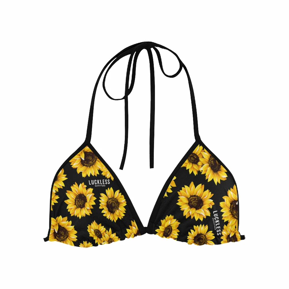Top 10 🛒 Interestprint Sunflower Triangle 👙 Bikini 👩 Women 🛒 6 Interestprint Sunflower Triangle Bikini Women
