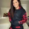 Printful Women Buffalo Plaid Unisex Hoodie