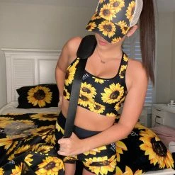 Best Pirce 👏 Printful Sunflower Sports Bra 👩 Women ⌛ 12 Printful Sunflower Sports Bra Women