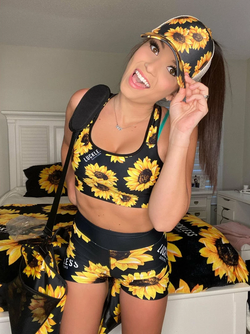 Best Pirce 👏 Printful Sunflower Sports Bra 👩 Women ⌛ 5 Printful Sunflower Sports Bra Women