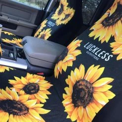 Interestprint Sunflower Seat Airbag Compatible Seat Covers (Set Of 2)