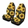 Interestprint Sunflower Seat Airbag Compatible Seat Covers (Set Of 2)