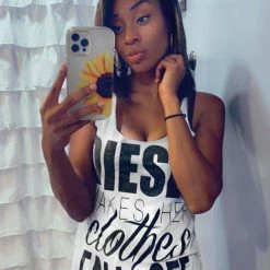 Luckless Outfitters Diesel Makes Her Clothes Fall Off Heather Grey (Multiple Styles)