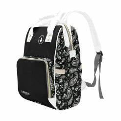 Interestprint Paisley Baby Bag | Monochrome