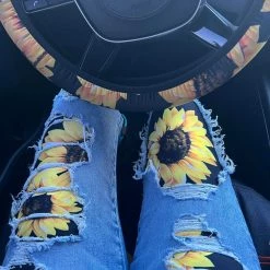 Budget ๐ Printful Sunflower Yoga Leggings ๐ 17 Printful Sunflower Yoga Leggings