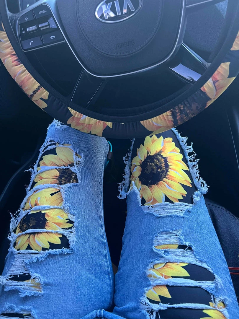 Budget ๐ Printful Sunflower Yoga Leggings ๐ 9 Printful Sunflower Yoga Leggings