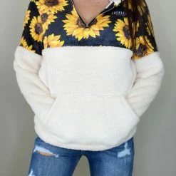 Yoycol Women Fall Festival Fleece Sunflower