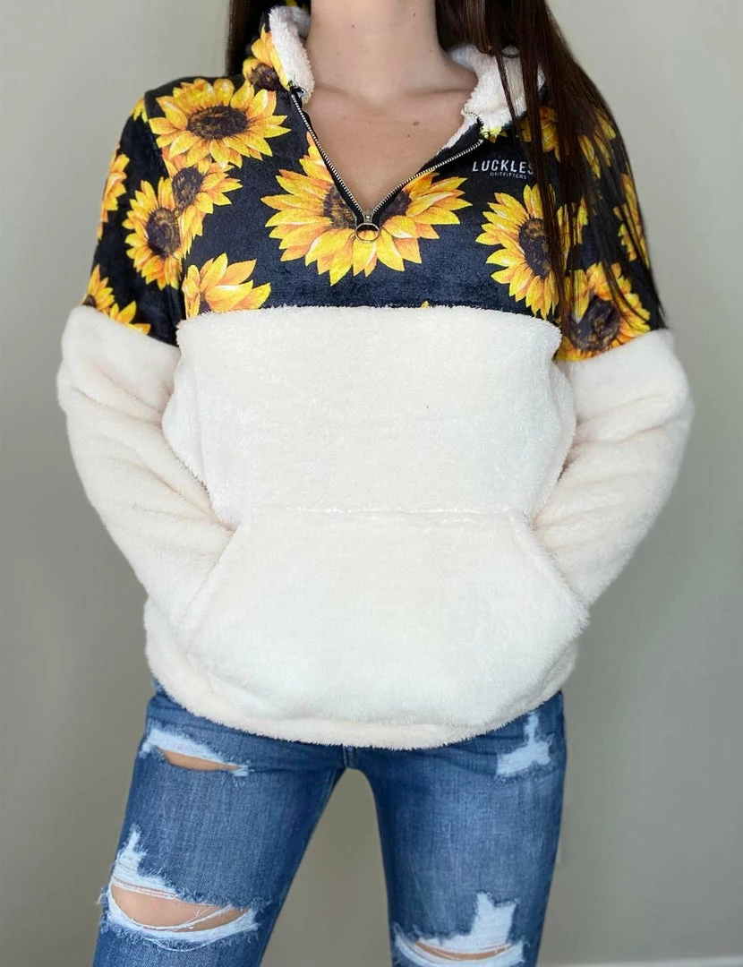 Buy ๐ Yoycol ๐ฉ Women Fall Festival Fleece Sunflower ๐ 3 Yoycol Women Fall Festival Fleece Sunflower
