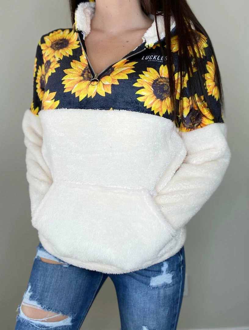 Buy ๐ Yoycol ๐ฉ Women Fall Festival Fleece Sunflower ๐ 4 Yoycol Women Fall Festival Fleece Sunflower