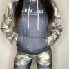 Yoycol Heavy Fleece Raglan Hoodie - Army Multicam + Dotted Women