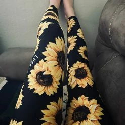 Budget ๐ Printful Sunflower Yoga Leggings ๐ 18 Printful Sunflower Yoga Leggings