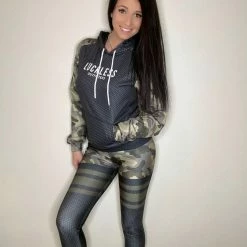 Yoycol HIGH WAIST LEGGINGS - ARMY MULTICAM + DOTTED Women