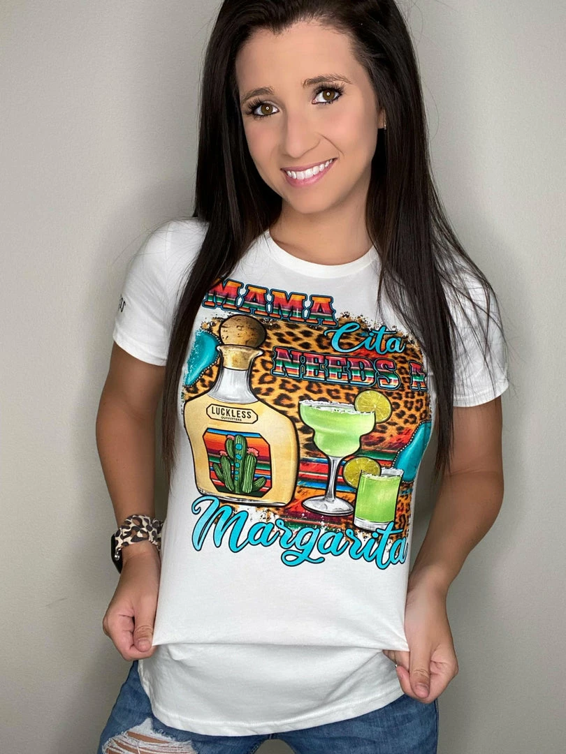 Outlet 🌟 Yoycol Mama Cita NEEDS A MARGARITA Tee 😀 5 Yoycol Mama Cita NEEDS A MARGARITA Tee