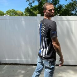 Luckless Outfitters Respect The Blue Men's T-shirt