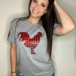 Luckless Outfitters Buff Check Rooster Tee