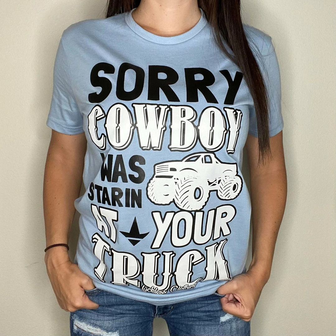 Best Sale 😀 Luckless Outfitters 👩 Women Sorry Cowboy Throwback Tee 🛒 5 Luckless Outfitters Women Sorry Cowboy Throwback Tee