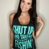 Outlet ๐ Luckless Outfitters Shut Up AndTake Me Fishin Tank | Tif Blue ๐ฉ Women ๐ 2 Luckless Outfitters Shut Up AndTake Me Fishin Tank | Tif Blue Women