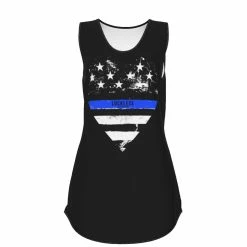 Cheapest ๐ Yoycol Thin Blue Line Hollow Tank ๐ฉ Women ๐ฅฐ 17 Yoycol Thin Blue Line Hollow Tank Women