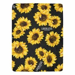 Interestprint Sunflower Fleece Throw Blanket Home & Living