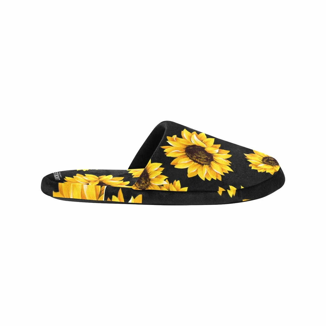 Deals ⭐ Interestprint Sunflower Cotton House Slippers 👩 Women 👏 6 Interestprint Sunflower Cotton House Slippers Women