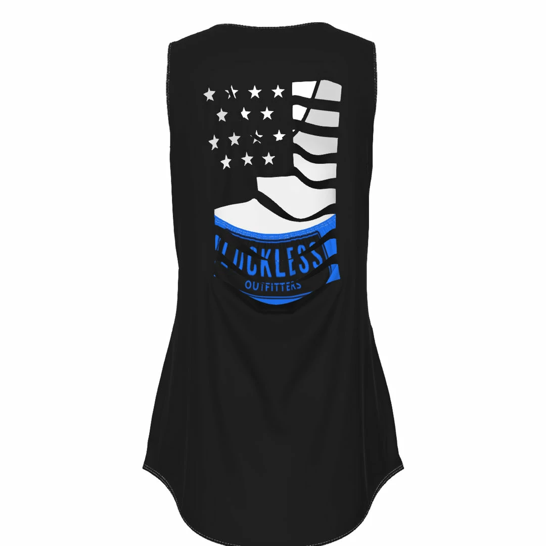 Cheapest ๐ Yoycol Thin Blue Line Hollow Tank ๐ฉ Women ๐ฅฐ 9 Yoycol Thin Blue Line Hollow Tank Women