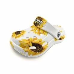 Luckless Outfitters Sunflower Kid's Clogger | White Kids