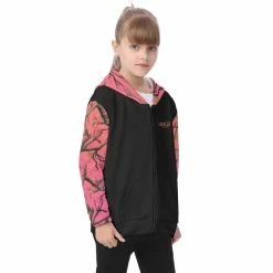 Yoycol SUN KISSED KIDS CAMO HEAVY ZIP FLEECE HOODIE