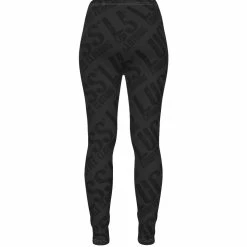 Yoycol Logo Repeat Women's Ripped Leggings | Black