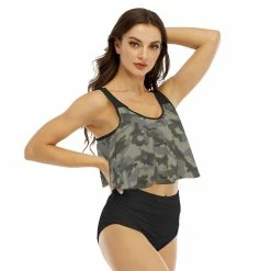 Yoycol Camo Women's Ruffled Bikini | Multicam