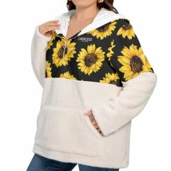 Yoycol FALL FESTIVAL FLEECE SUNFLOWER (+ Plus Sizes)