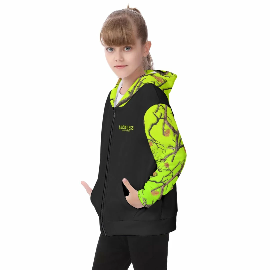 Discount 🛒 Yoycol HI-VIS KIDS CAMO HEAVY ZIP FLEECE HOODIE ✨ 6 Yoycol HI-VIS KIDS CAMO HEAVY ZIP FLEECE HOODIE