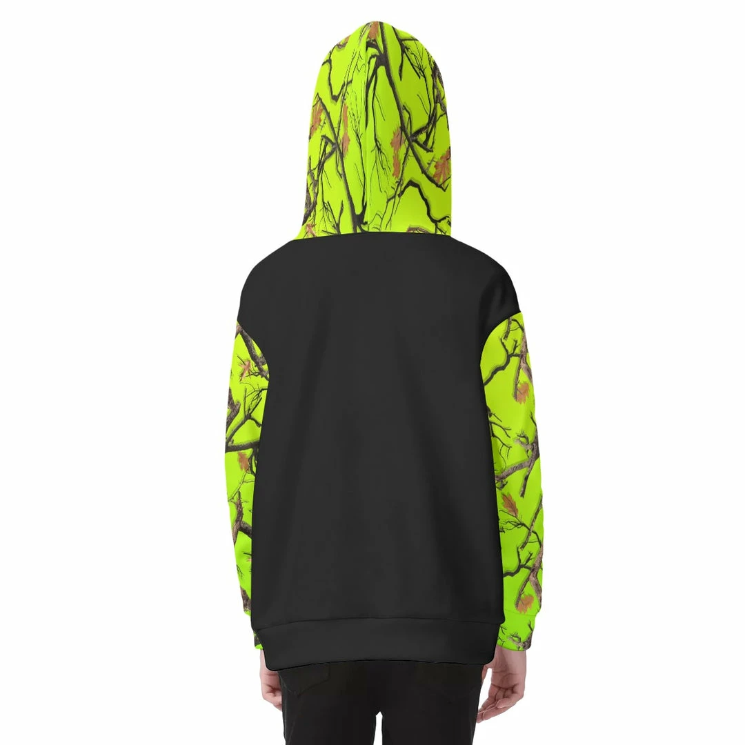 Discount 🛒 Yoycol HI-VIS KIDS CAMO HEAVY ZIP FLEECE HOODIE ✨ 8 Yoycol HI-VIS KIDS CAMO HEAVY ZIP FLEECE HOODIE