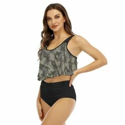 Yoycol Camo Women's Ruffled Bikini | Multicam