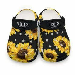 Luckless Outfitters Sunflower Kid's Clogger | Black