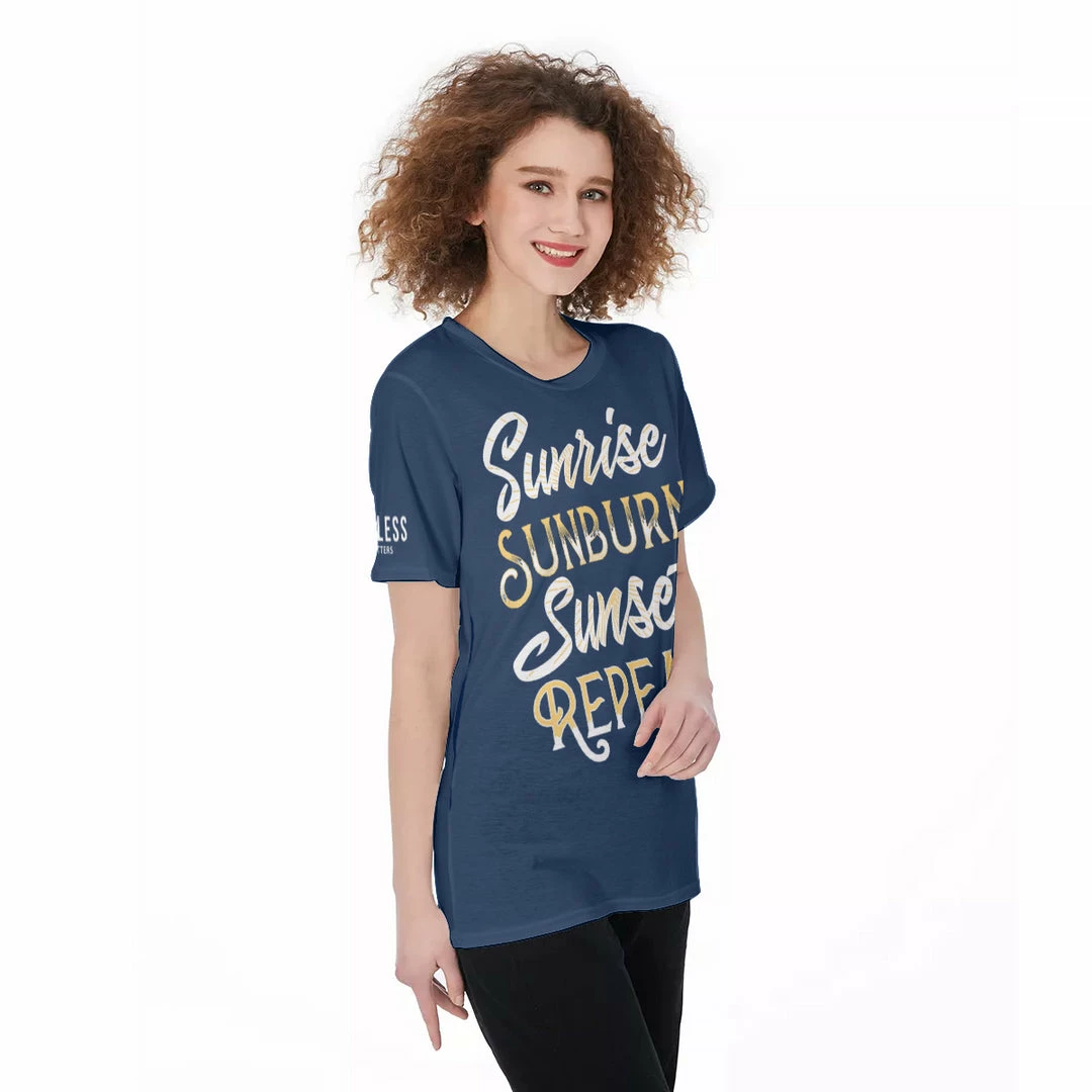 Best deal โ๏ธ Yoycol Sunrise Sunburn Sunset Repeat ๐ฉ Women's Tee ๐ 5 Yoycol Sunrise Sunburn Sunset Repeat Women's Tee