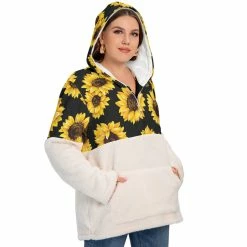 Yoycol FALL FESTIVAL FLEECE SUNFLOWER (+ Plus Sizes)