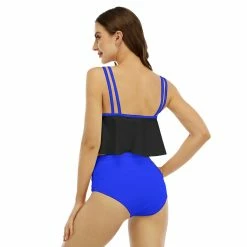 Yoycol Respect The Blue Women's Ruffled Bikini | Blue Line