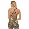 Yoycol Wild Cat Women's Criss-Cross Open Back Tank Top