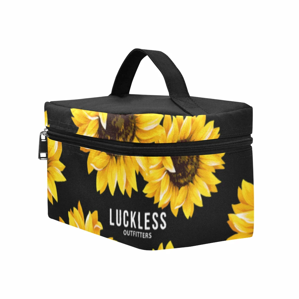 Budget 👍 Interestprint 👩 Women Sunflower Makeup Bag 🎁 8 Interestprint Women Sunflower Makeup Bag