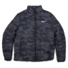 Interestprint Men's Black Camo Padded Jacket