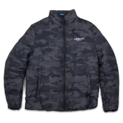 Interestprint Men's Black Camo Padded Jacket