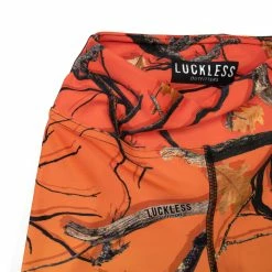 Luckless Outfitters Women Darlin Camo Yoga Shorts Bonfire