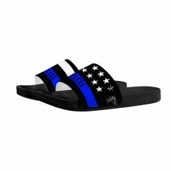 Luckless Outfitters Respect Slides - Blue Line Women
