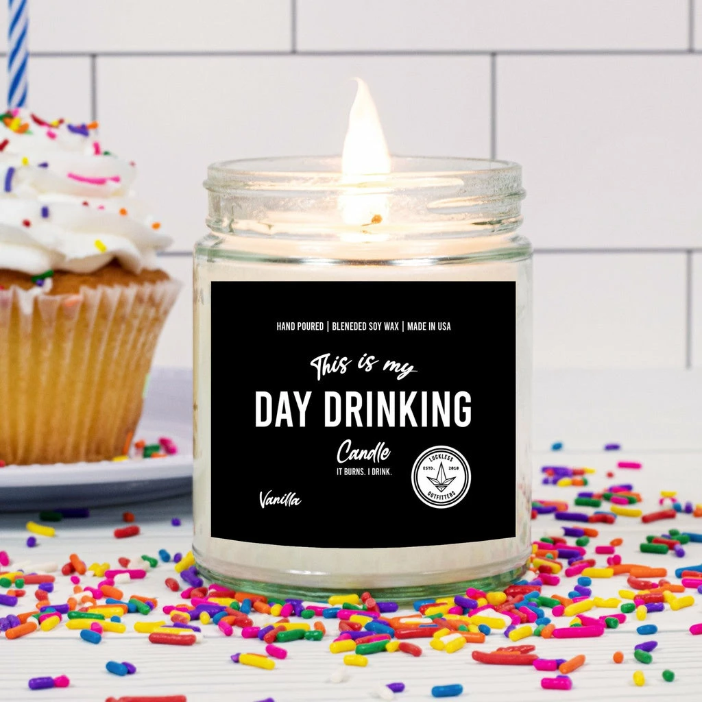 Outlet ⭐ Luckless Outfitters Day Drinking Candle (Hand Poured 9 Oz.) Vanilla ⭐ 8 Luckless Outfitters Day Drinking Candle (Hand Poured 9 Oz.) Vanilla