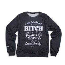 Yoycol Positive Message Heavy Fleece Sweatshirt Women