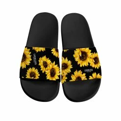 Luckless Outfitters Sunflower Slides | Black