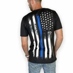 Luckless Outfitters Respect The Blue Men's T-shirt