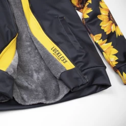 Yoycol SUNFLOWER HEAVY ZIP FLEECE HOODIE Women